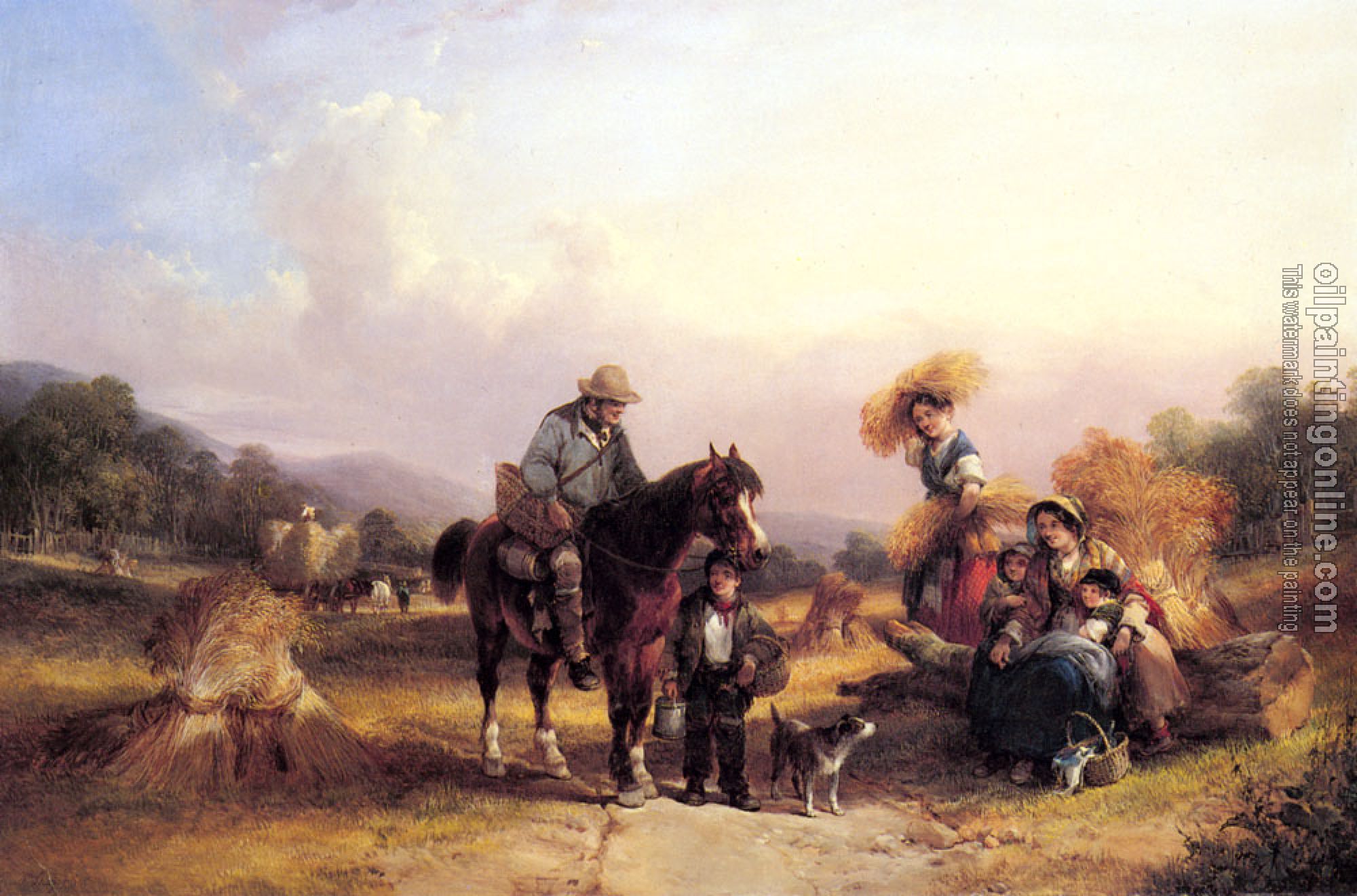William Shayer, Snr - Harvesters Resting